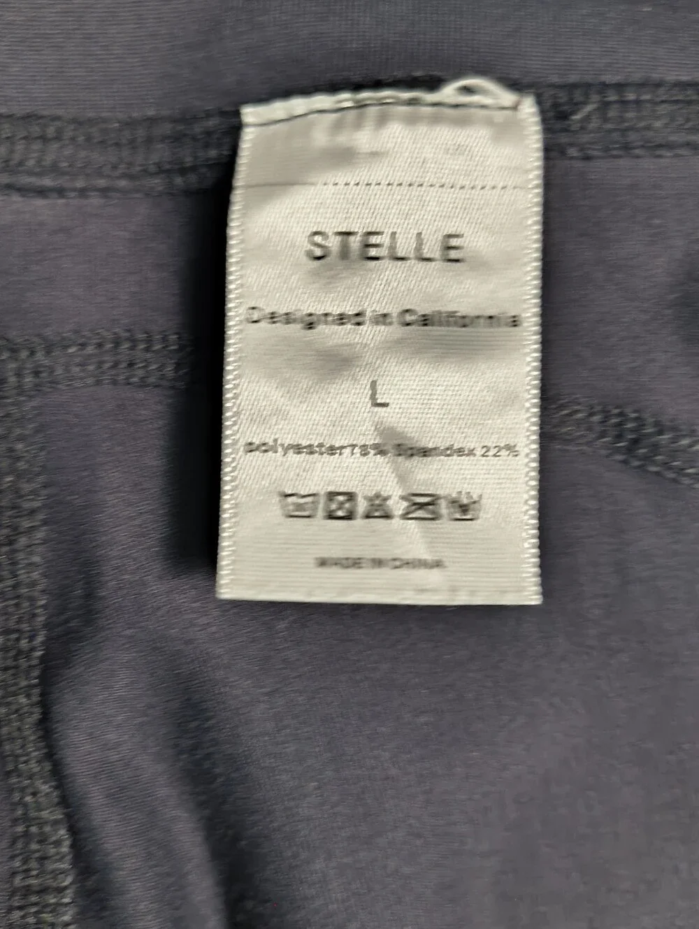 Stelle Leggings Women's Large Black Capri Athletic Yoga Pants Pockets